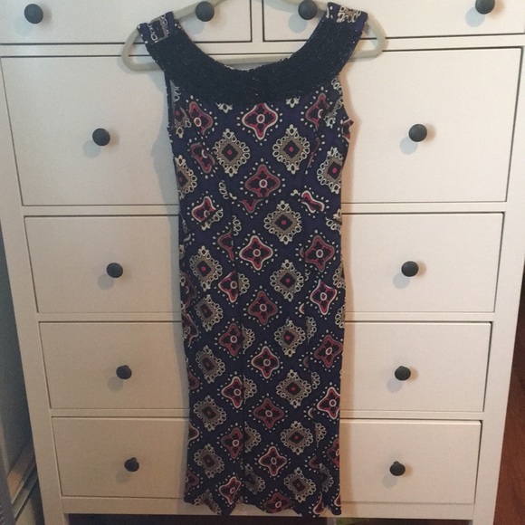 DVF printed beaded dress with open back detail - Picture 2 of 7